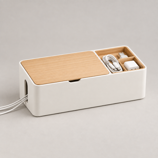 riuqlu® Desktop Cable Management Box
