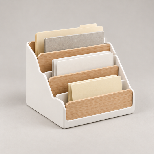 riuqlu® Premium Wooden File Organizer