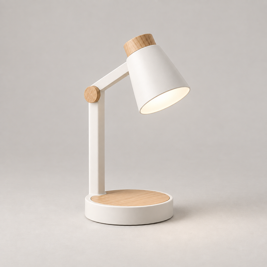 riuqlu® Minimalist Wooden Accent Desk Lamp